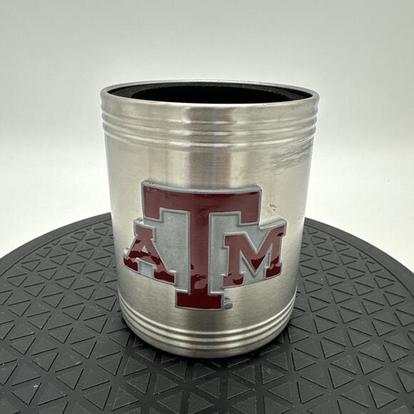 Texas A&M Aggies Collegiate Stainless Steel Koozie Coozie - Picture 1 of 5